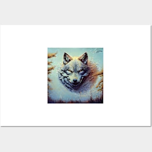 portrait of a wolf Posters and Art